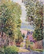 Alfred Sisley Une rue a Louveciennes Germany oil painting artist